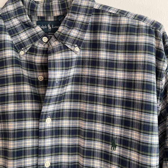 Ralph Lauren Other - Ralph Lauren Men’s Hunter Green Plaid Button Down Dress Shirt